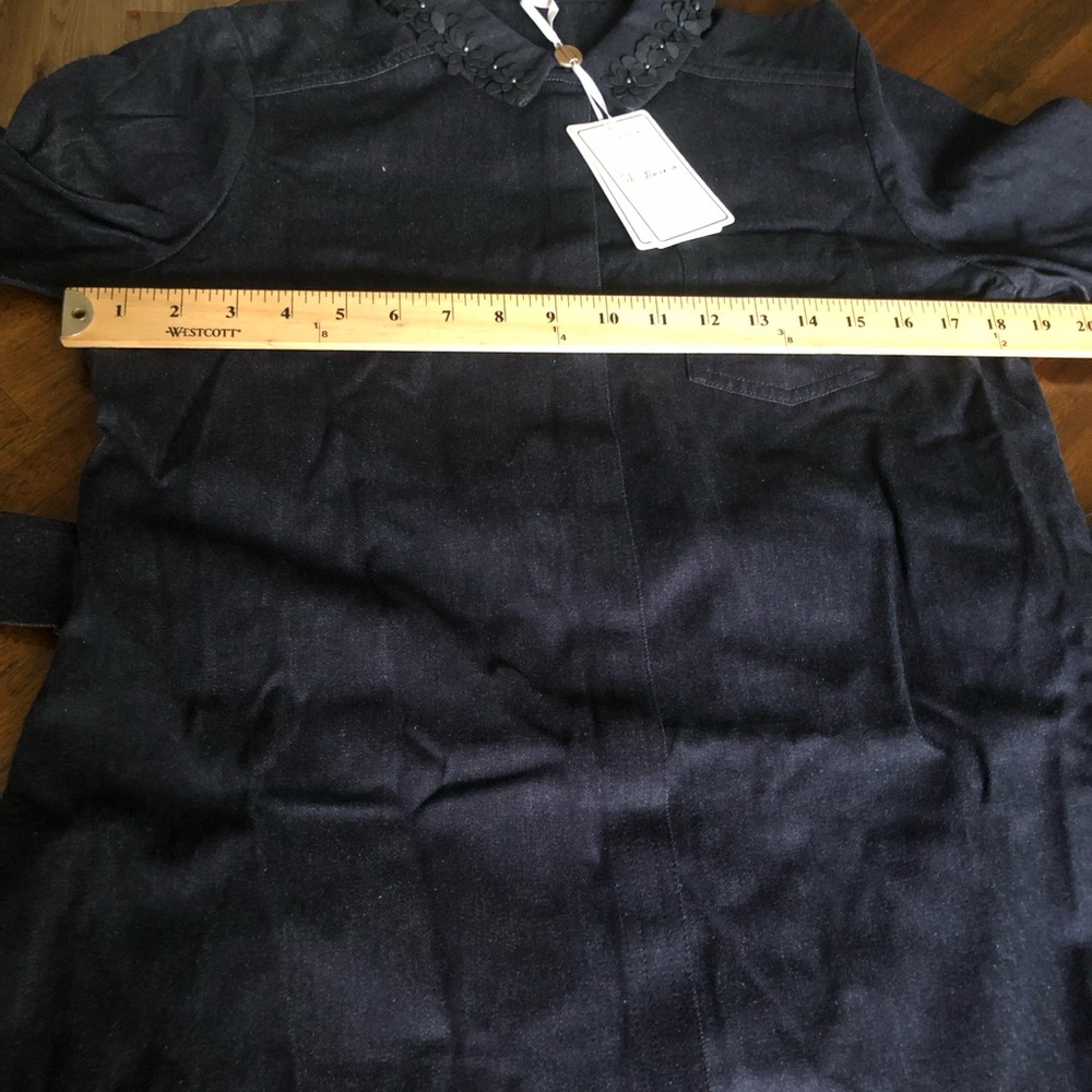 NWT $259 Ted Baker London Salat Denim Shirtdress in size Ted Baker 2 / US 6 ! - Picture 5 of 7